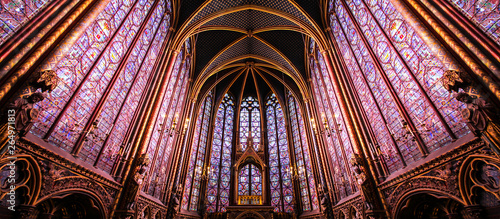 Paris / Sainte Chapelle - Chapelle haute Canvas Print
