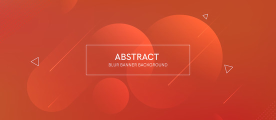 Wall Mural - abstract futurictic banner with a gradient shapes and blur