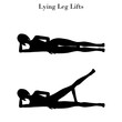 © parkheta - Lying leg lifts exercise silhouette
