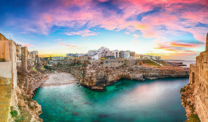 Poster - Sunset at Cala Paura gulf