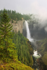  Helmcken Falls with fog, Wells Gray Provincial Park, British Columbia, Canada