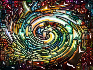 Wall Mural - Quickening of Spiral Color