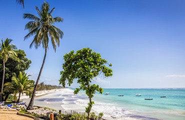 Wall Mural - Amazing Diani beach seascape, Kenya