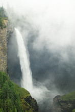 Helmcken Falls With Fog, Wells Gray Provincial Park, British Columbia, Canada
