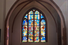 Stained Glass Window In Church