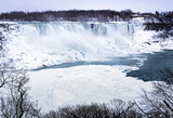 Fototapeta Sport - Niagara Falls frozen at winter in Canada