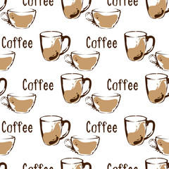 Poster - coffee pattern background graphic