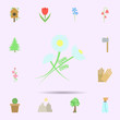© gunayaliyeva - Flower colored icon. Universal set of nature for website design and development, app development