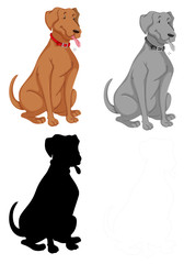 Poster - Set of dog character