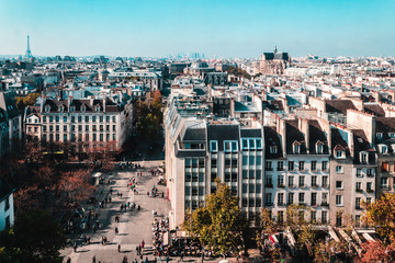 Poster - Colorful Parisian Buildings in Paris, France