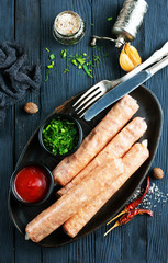 Canvas Print - sausages