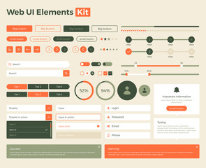 Wall Mural - web-ui-elements-kit copy