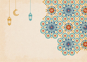 Wall Mural - Colorful arabesque pattern