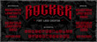 Rocker display font logo creator on the dark background