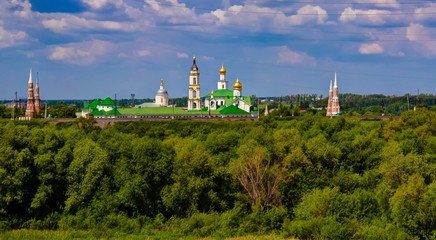 Wall Mural - Aerial View to Epiphany Staro-Golutvin cloister, Kolomna, Moscow region, Russia