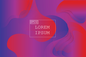 Wall Mural - Liquid shape color abstract background design. Fluid vector gradient design for banner, post.vector