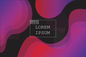 Wall Mural - Liquid shape color abstract background design. Fluid vector gradient design for banner, post.vector
