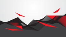 Abstract Red Black Background Concept Vector Graphic Design.