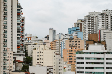 Wall Mural - Buildings of Sao Paulo SP Brazil, residential buildings area.