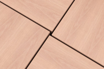 Poster - Abstract Wooden Cube Block Background. 3d Rendering