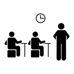 Student, teacher, test, exam icon. Element of enrichment program for school icon. Premium quality graphic design icon. Signs and symbols collection icon for websites, web design