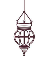 Wall Mural - ramadan kareem lantern hanging icon