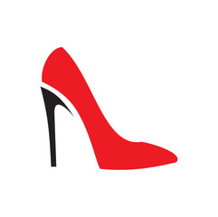 Shoe icon on background for graphic and web design. Simple vector sign. Internet concept symbol for website button or mobile app.