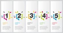 Colorful Infographics Design Vector Layout Business Success Concept 1 2 3 4 5 Option Step