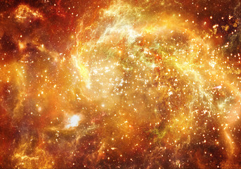 Wall Mural - abstract unique colorful glowing fiery nebula galaxy artwork background