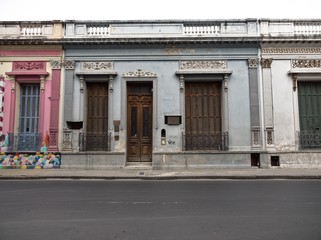 Cordoba City, Cordoba, Argentina - 2019: A traditional house near the downtown district displays the typical architectonic style of this city.