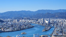 五台山から高知市街地の眺め３