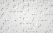 Abstract 3d Hexagons Background Design, 3d Rendering,conceptual Image.