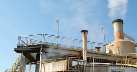 Canvas Print - sugar factory industry line production cane process