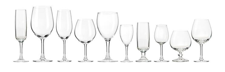 Wall Mural - Empty wine glasses