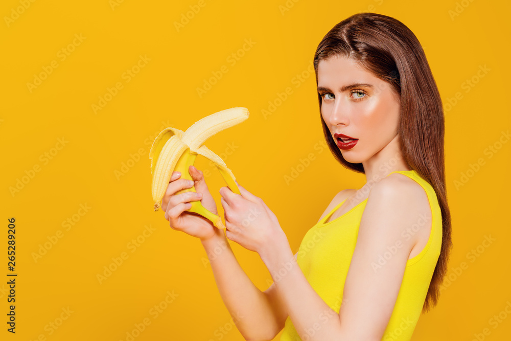 banana diet for weight loss - obrazy, fototapety, plakaty 