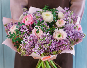 nice bouquet in the hands