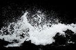 canvas print picture - Water Splash Isolated On The Black background
