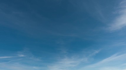Wall Mural - High qualitative time lapse of beautiful blue sky, no birds, no flicker.