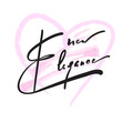 © Poniz - New elegance - inspire and motivational quote. Hand drawn beautiful lettering. Print for inspirational poster, t-shirt, bag, cups, card, flyer, sticker, badge. Elegant calligraphy vector sign