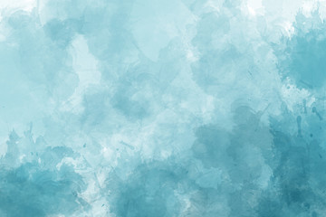 Wall Mural - Blue watercolor abstract background