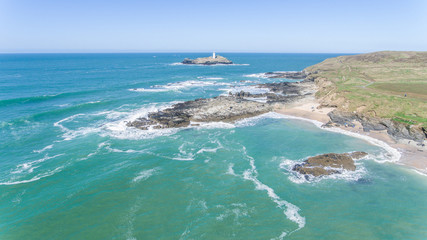  Aerial image of the North Cornwall coastline