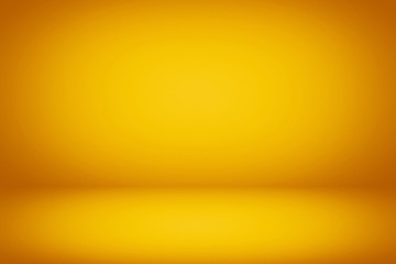 Wall Mural - abstract luxury goldenrod color room background using for product presentation backdrop.