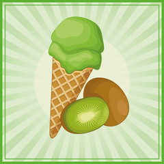 Sticker - ice cream cone