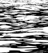  Black And White Water Waves Grunge Texture  - Abstract Water Surface Natural Material Texture For Your Design And Overlay.       