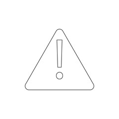 alert attention error message warning outline icon. Signs and symbols can be used for web, logo, mobile app, UI, UX