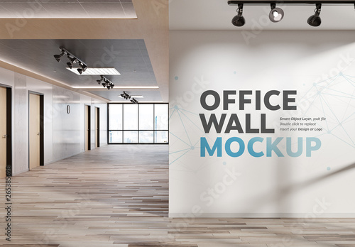 Download White Wall Corner in Modern Firm Mockup Stock Template ...