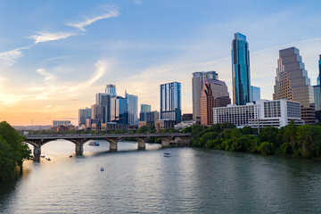 Wall Mural - Austin Aerial Skyline