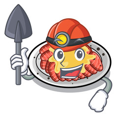 Sticker - Miner carpaccio isolated with in the mascot