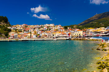 Fototapete - parga city greek tourist resort in preveza perfecture greece