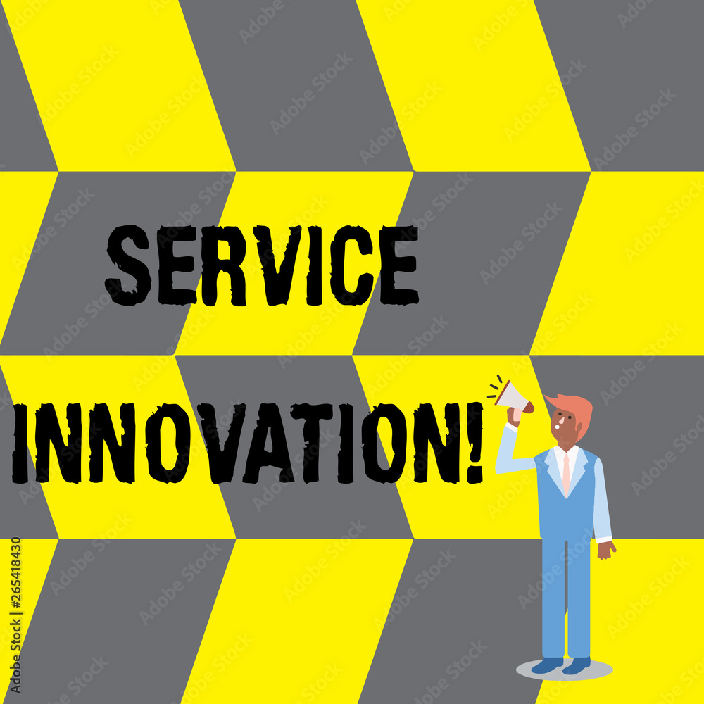 Text Changing Sign Text sign showing Service Innovation. Business photo text changing the ...